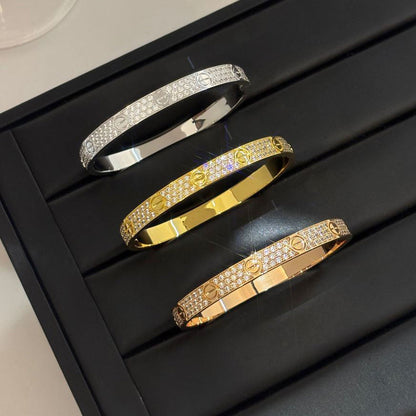 [LORA] LOVE BRACELET 6.1MM DIAMOND-PAVED