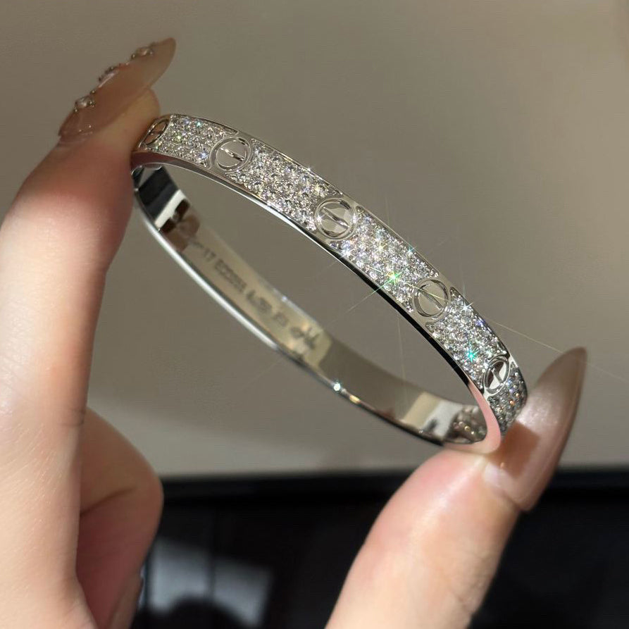 [LORA] LOVE BRACELET 6.1MM DIAMOND-PAVED