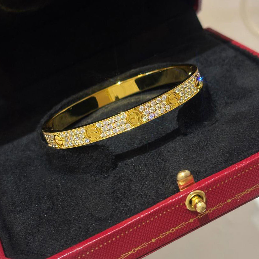 [LORA] LOVE BRACELET 6.1MM DIAMOND-PAVED