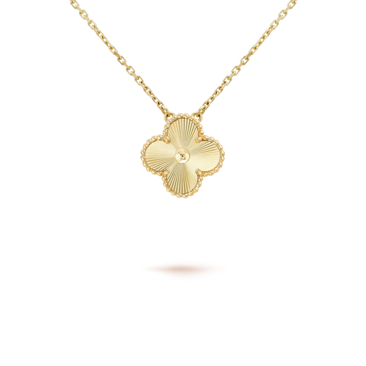 [LORA]CLOVER 15MM LASER NECKLACE