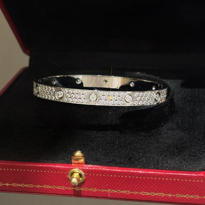 [LORA] LOVE BRACELET 6.1MM DIAMOND-PAVED 10 BIG DIAMONDS