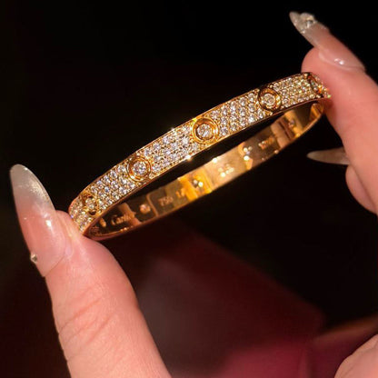 [LORA] LOVE BRACELET 6.1MM DIAMOND-PAVED 10 BIG DIAMONDS