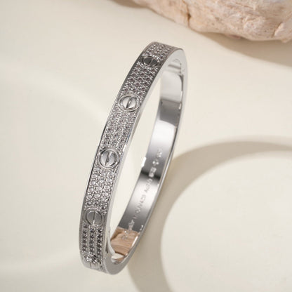 [LORA] LOVE BRACELET 6.1MM DIAMOND-PAVED