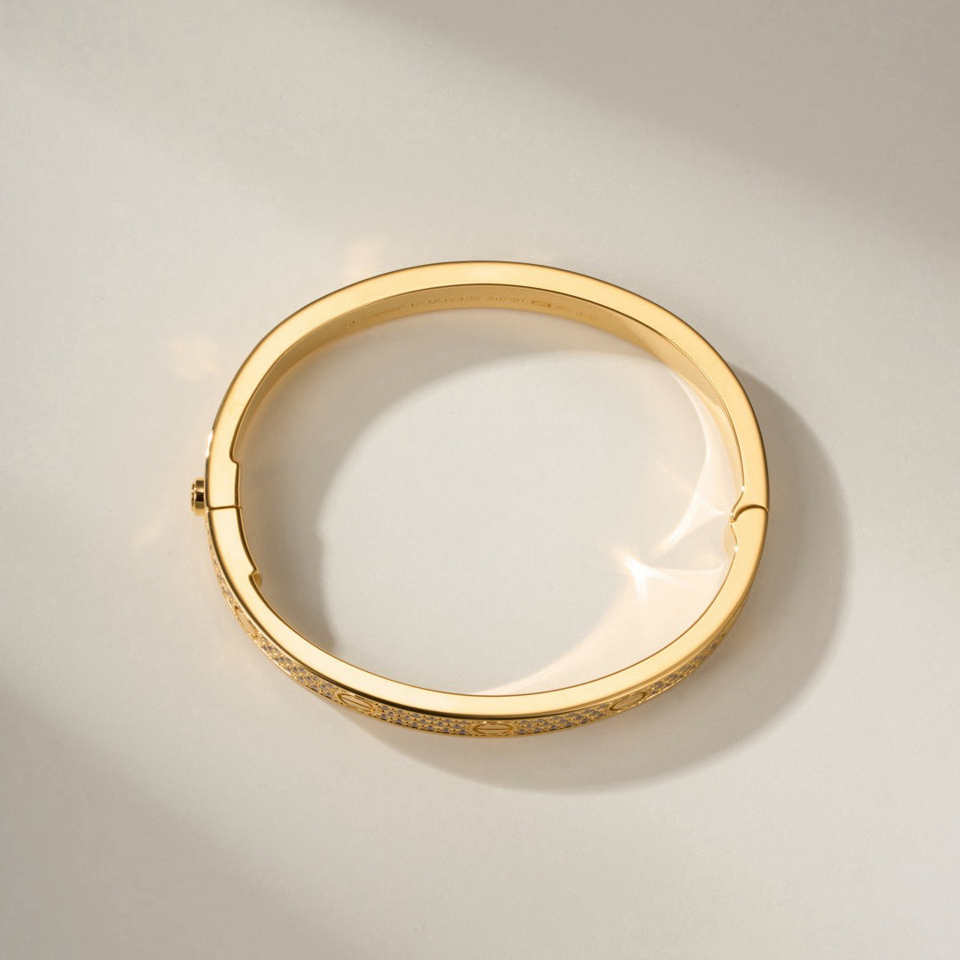 [LORA] LOVE BRACELET 6.1MM DIAMOND-PAVED