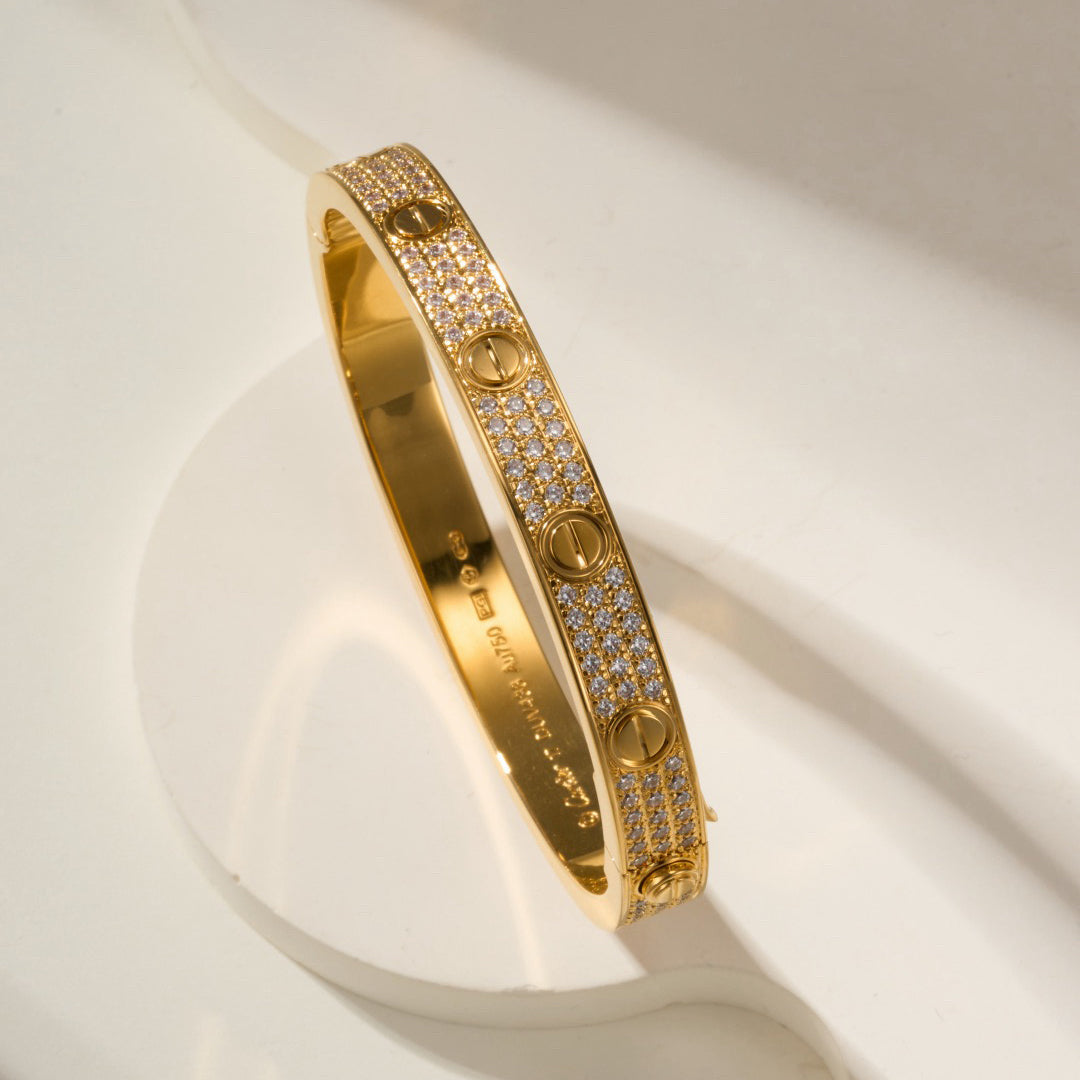 [LORA] LOVE BRACELET 6.1MM DIAMOND-PAVED