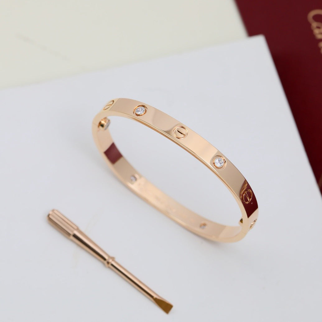 [LORA] LOVE BRACELET 6.1MM 4 DIAMONDS