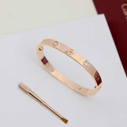 [LORA] LOVE BRACELET 6.1MM 4 DIAMONDS