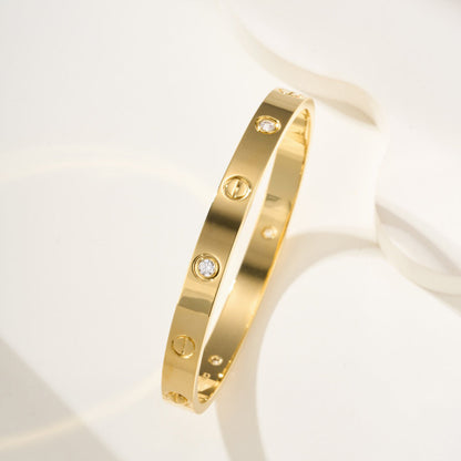 [LORA] LOVE BRACELET 6.1MM 4 DIAMONDS