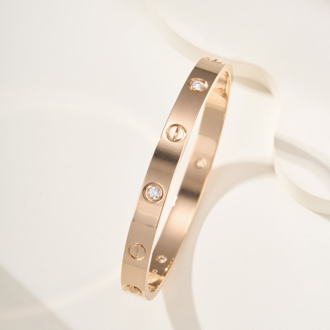 [LORA] LOVE BRACELET 6.1MM 4 DIAMONDS