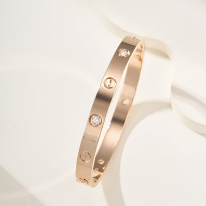 [LORA] LOVE BRACELET 6.1MM 4 DIAMONDS