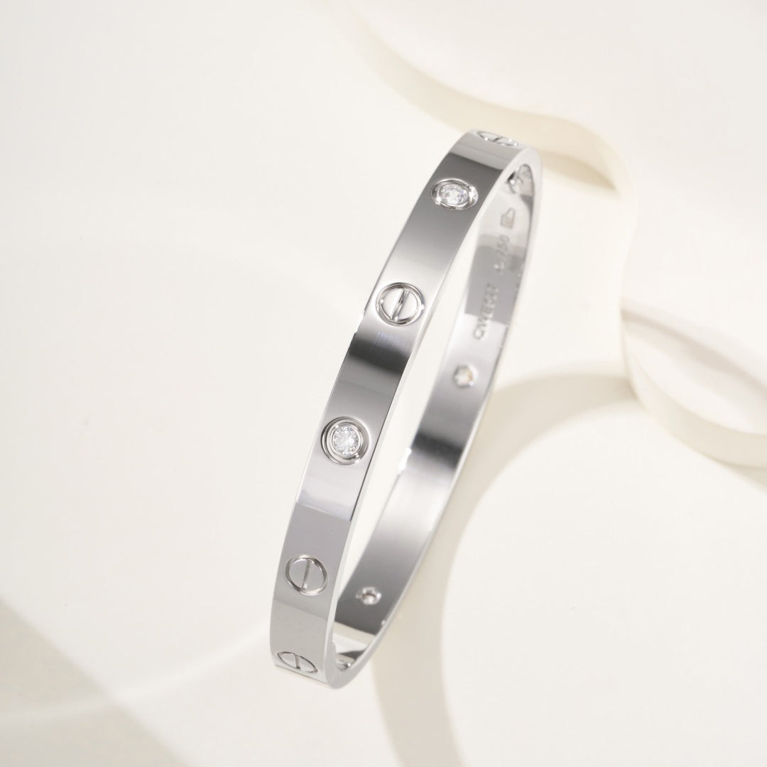 [LORA] LOVE BRACELET 6.1MM 4 DIAMONDS
