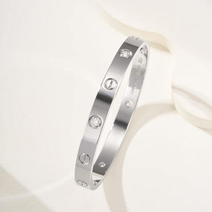 [LORA] LOVE BRACELET 6.1MM 4 DIAMONDS