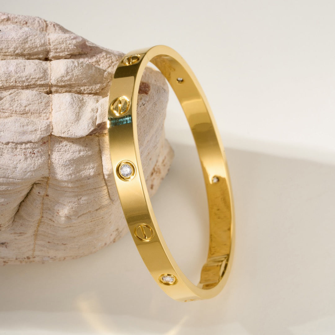 [LORA] LOVE BRACELET 6.1MM 4 DIAMONDS