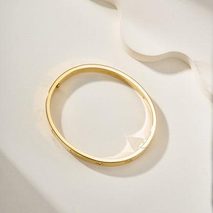 [LORA] LOVE BRACELET 6.1MM 4 DIAMONDS