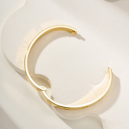 [LORA] LOVE BRACELET 6.1MM 4 DIAMONDS
