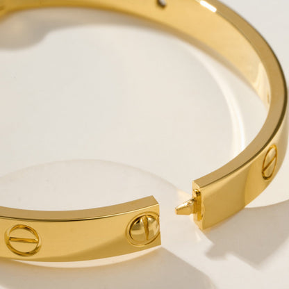 [LORA] LOVE BRACELET 6.1MM 4 DIAMONDS