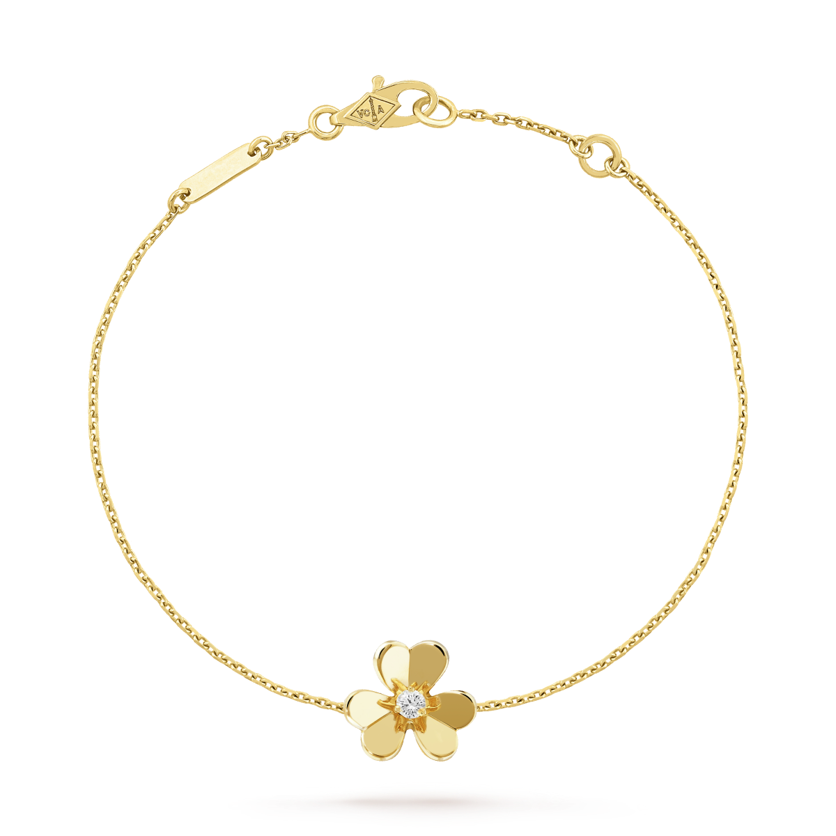 [LORA]FRIVOLE GOLD FLOWER PINK MALACHITE BRACELET