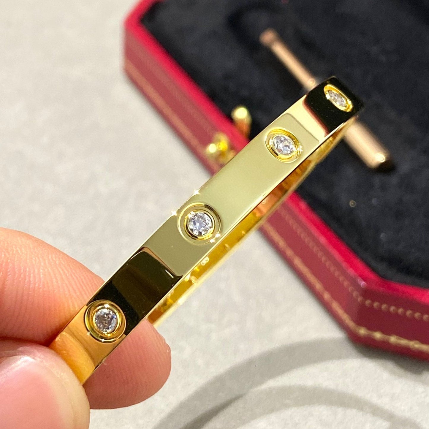 [LORA] LOVE BRACELET 6.1MM 10 DIAMONDS