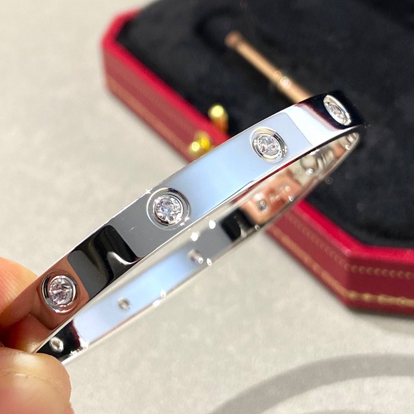 [LORA]LOVE BRACELET 6.1MM 10 DIAMONDS