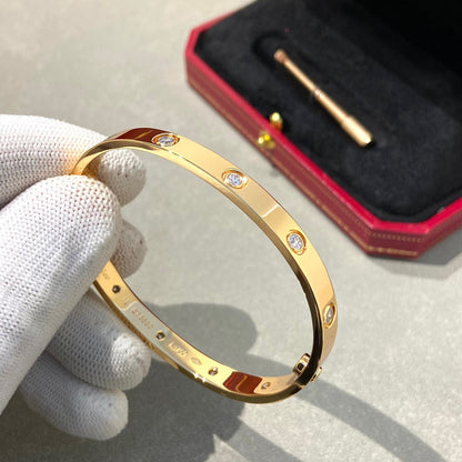 [LORA] LOVE BRACELET 6.1MM 10 DIAMONDS