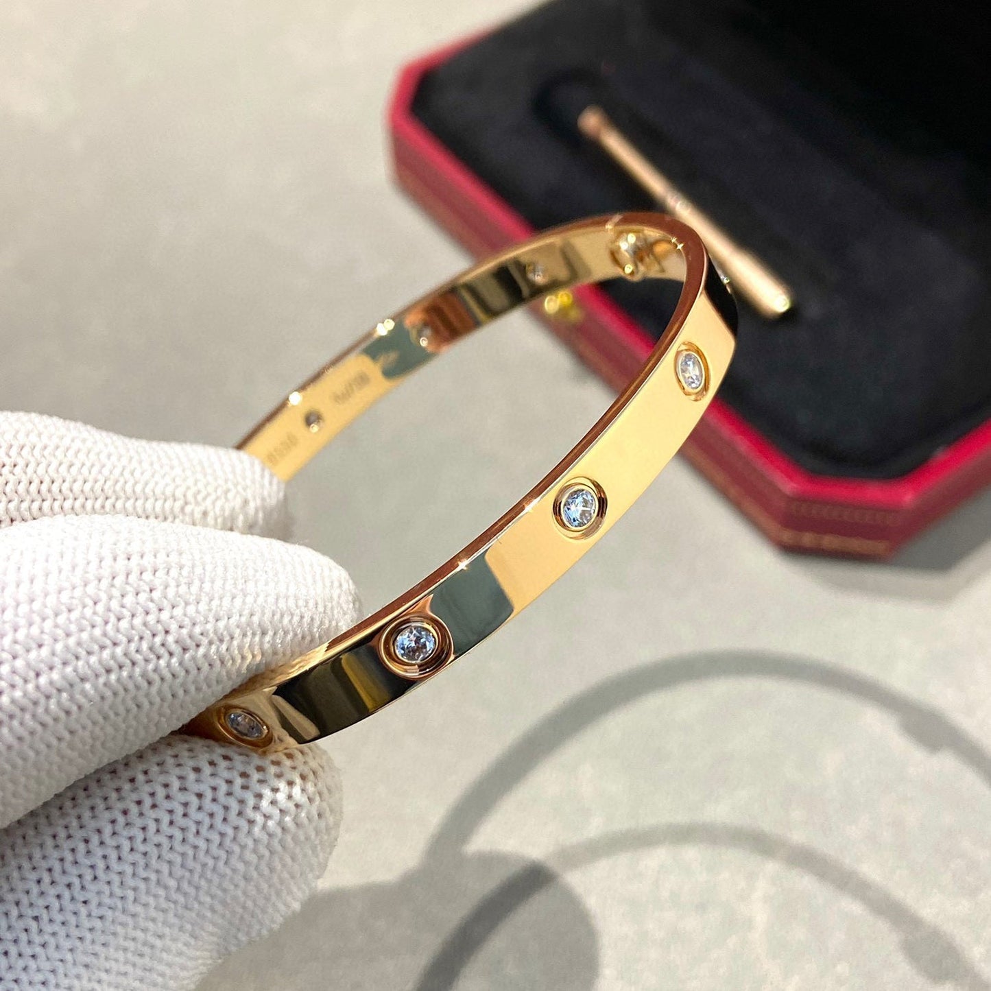 [LORA] LOVE BRACELET 6.1MM 10 DIAMONDS