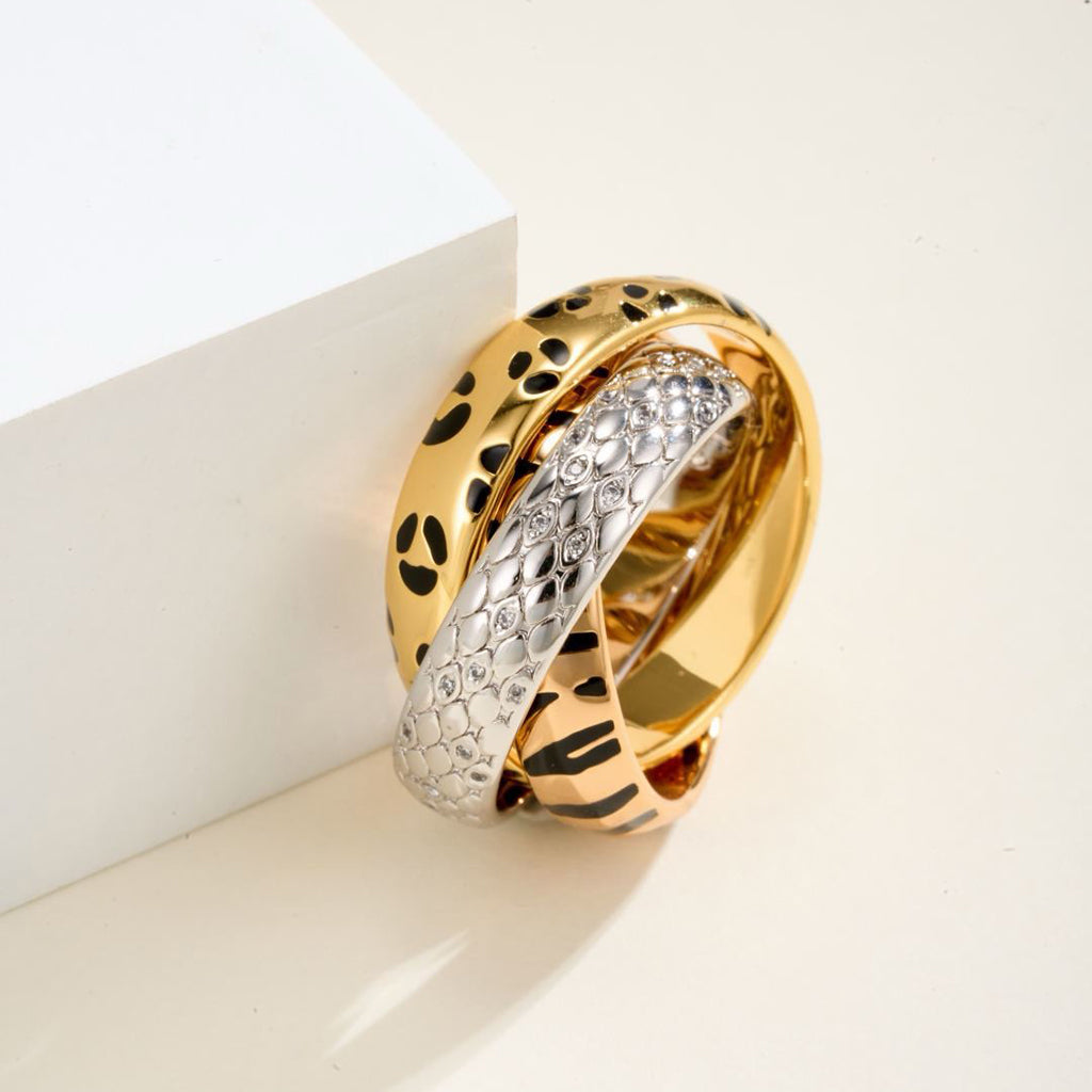 [LORA] TRINITY  RING LEOPARD PRINT