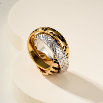[LORA] TRINITY  RING LEOPARD PRINT