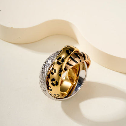 [LORA] TRINITY  RING LEOPARD PRINT