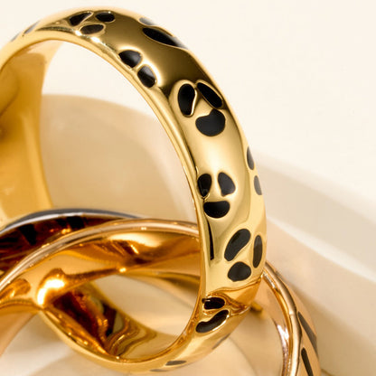 [LUXE] TRINITY  RING LEOPARD PRINT
