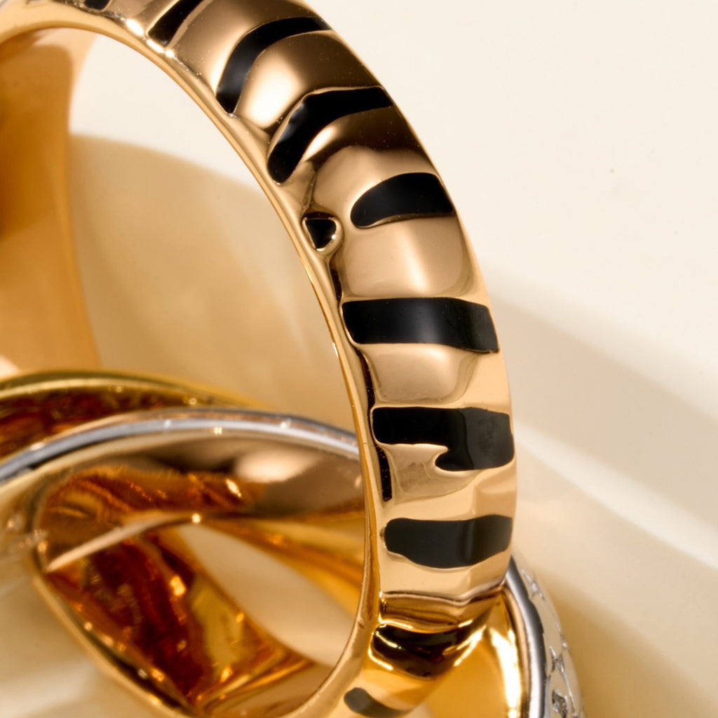 [LUXE] TRINITY  RING LEOPARD PRINT