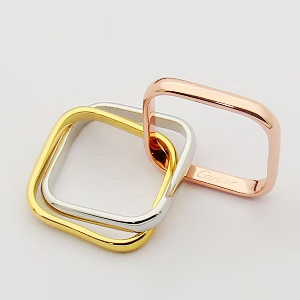 [LUXE] TRINITY 3.5MM CUSHION RING COLLECTION
