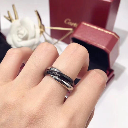 [LORA] TRINITY 3.2MM RING BLACK CERAMIC