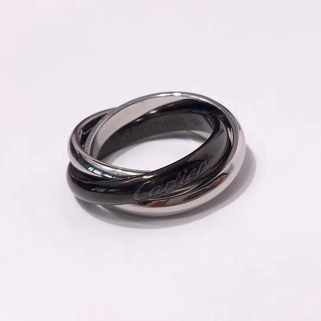 [LORA] TRINITY 3.2MM RING BLACK CERAMIC