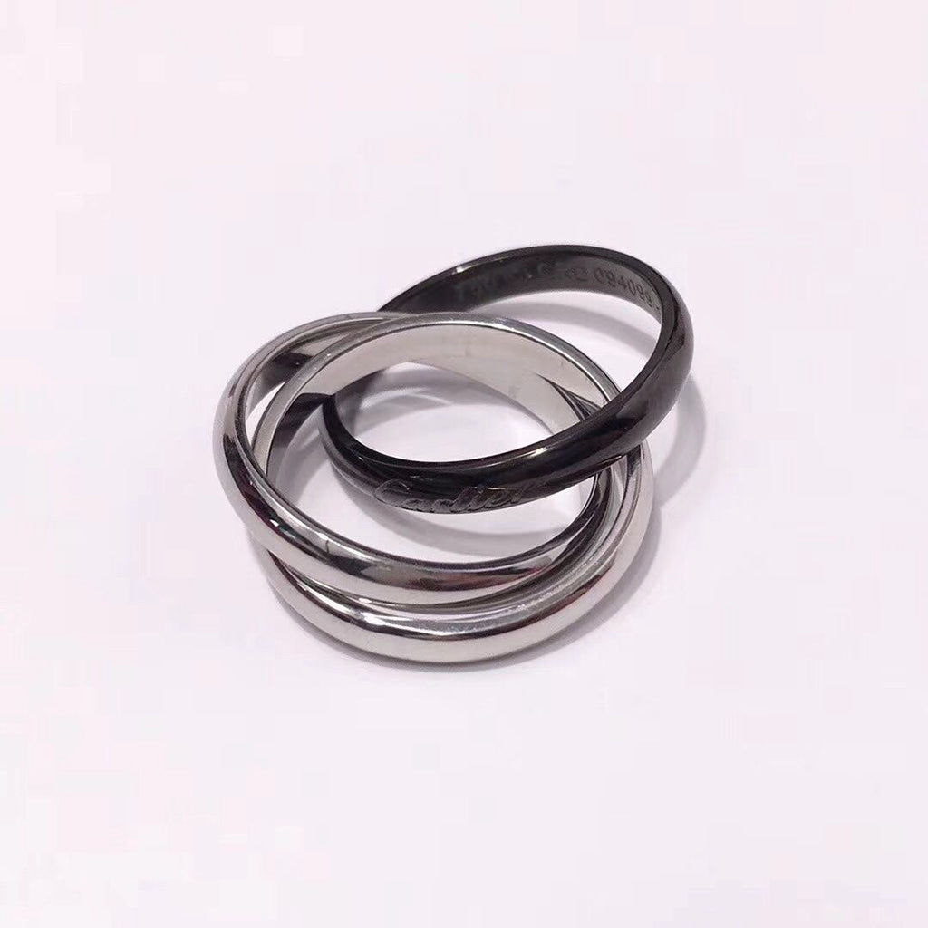 [LORA] TRINITY 3.2MM RING BLACK CERAMIC