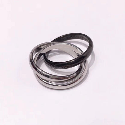 [LORA] TRINITY 3.2MM RING BLACK CERAMIC