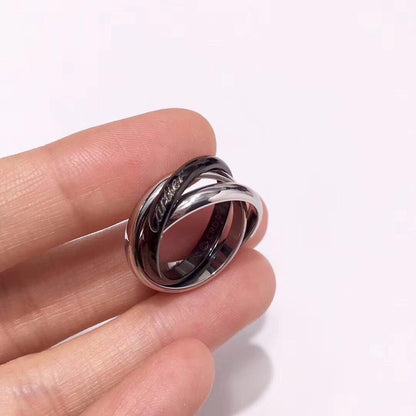 [LORA] TRINITY 3.2MM RING BLACK CERAMIC