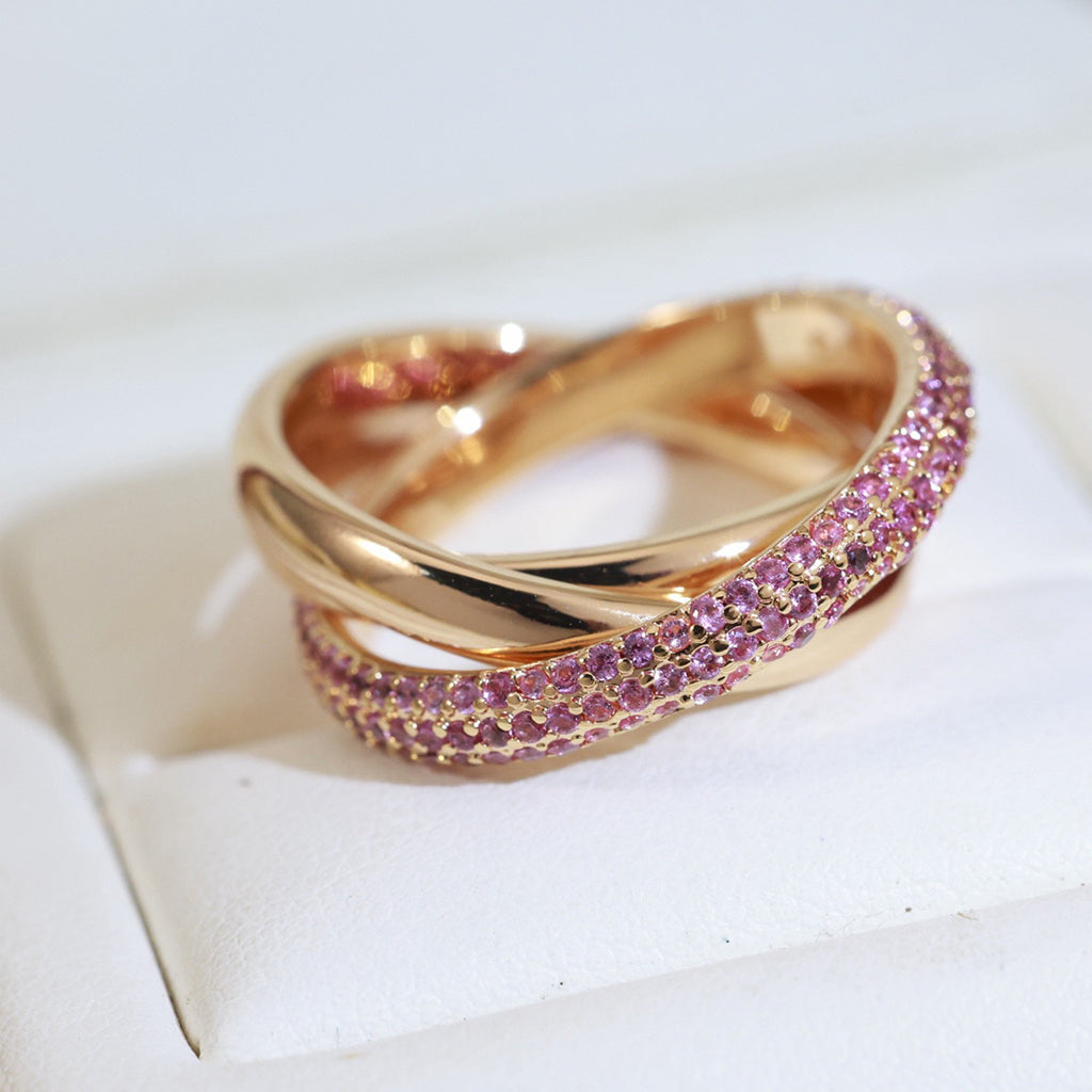 [LORA] TRINITY 3.2MM RING PINK DIAMOND