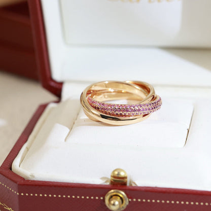 [LORA] TRINITY 3.2MM RING PINK DIAMOND