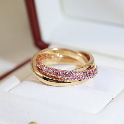 [LORA] TRINITY 3.2MM RING PINK DIAMOND