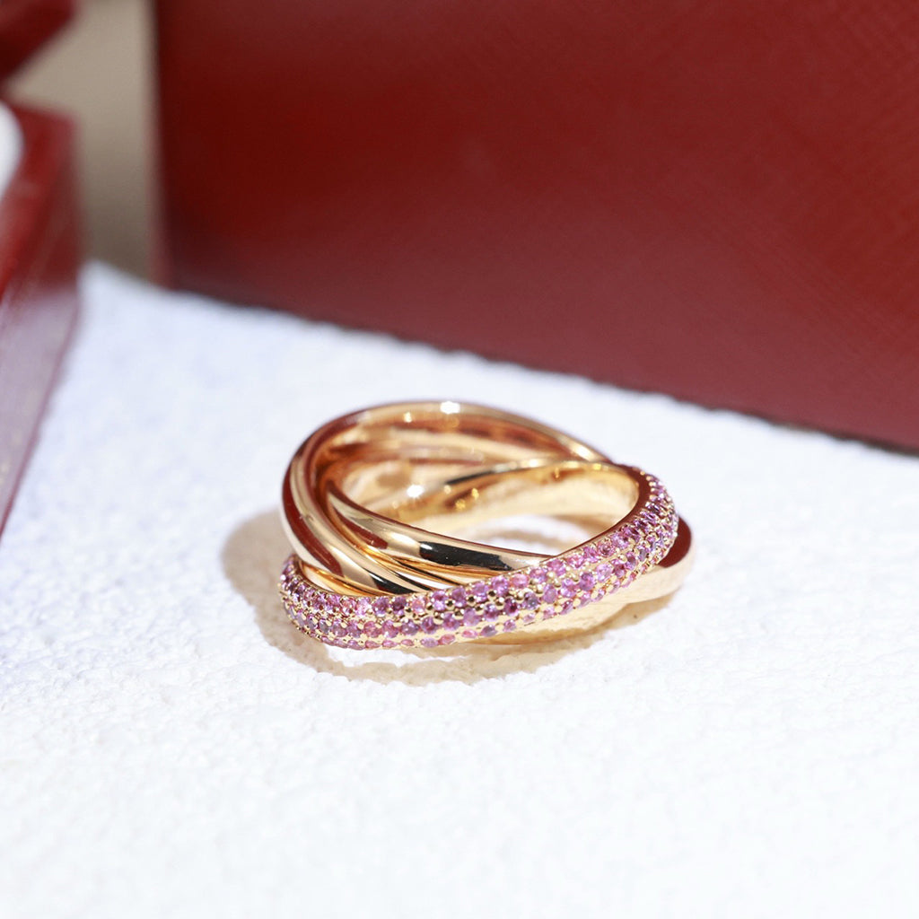 [LORA] TRINITY 3.2MM RING PINK DIAMOND