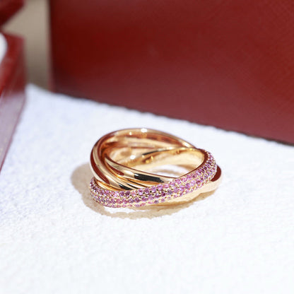 [LORA] TRINITY 3.2MM RING PINK DIAMOND
