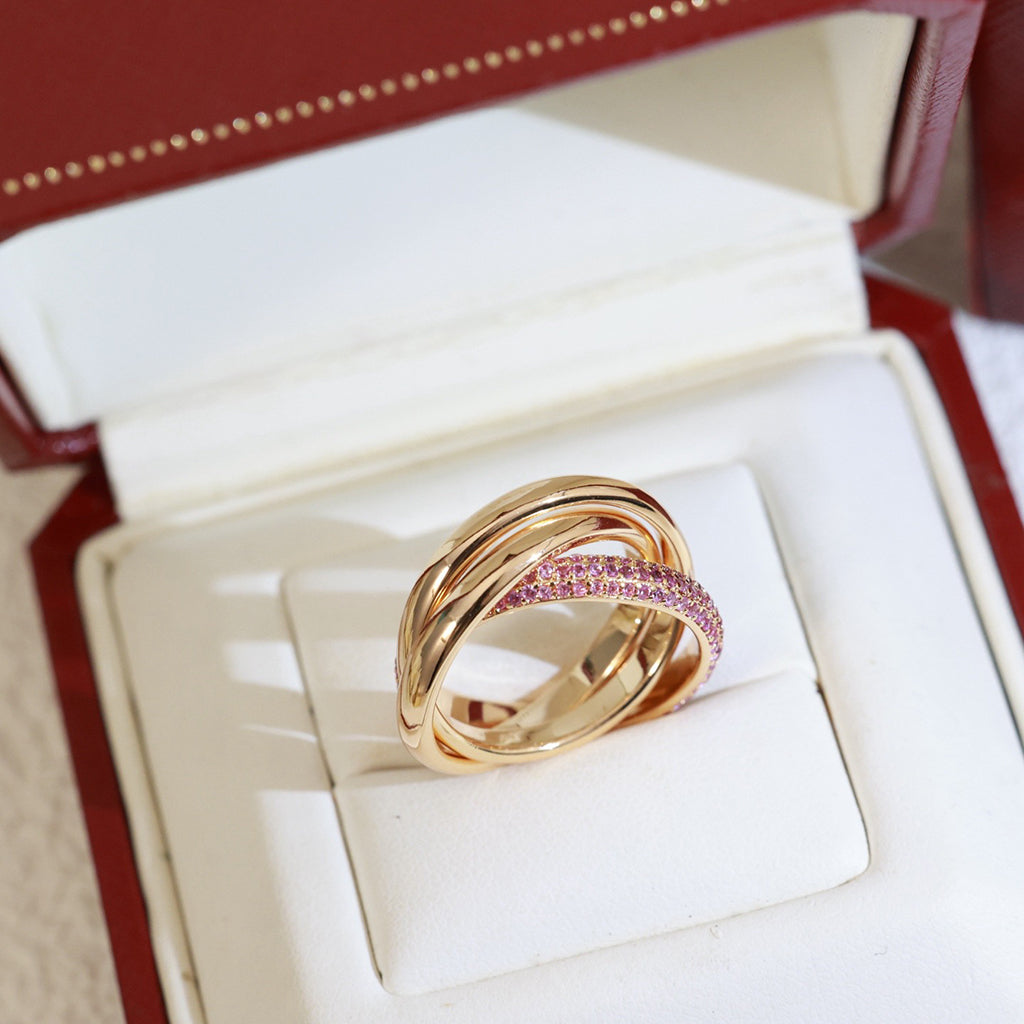[LORA] TRINITY 3.2MM RING PINK DIAMOND