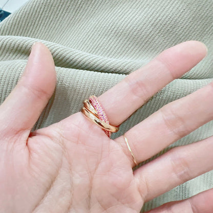 [LORA] TRINITY 3.2MM RING PINK DIAMOND