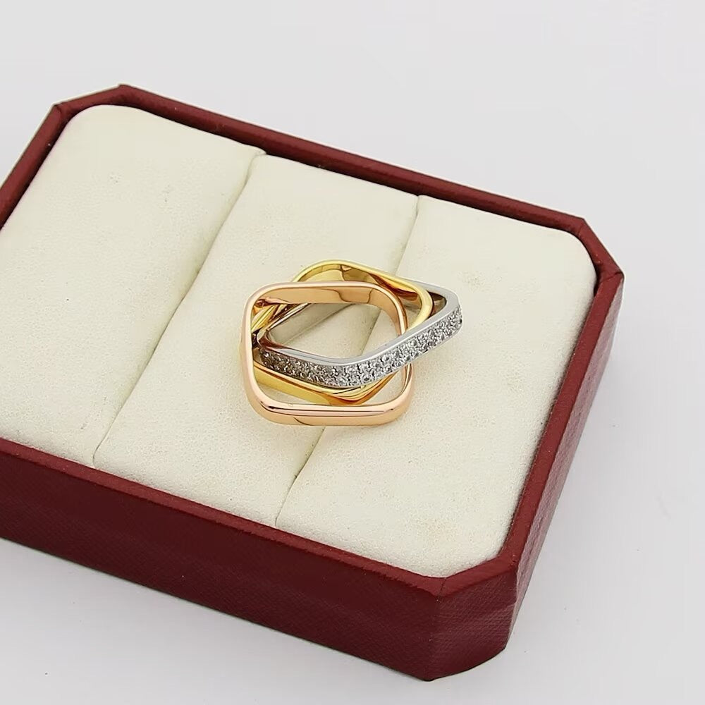 [LUXE] TRINITY 3.5MM CUSHION RING COLLECTION