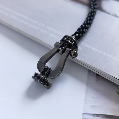 [LORA]FORCE LARGE SERIES HORSESHOE BLACK SAMURAI BRACELET