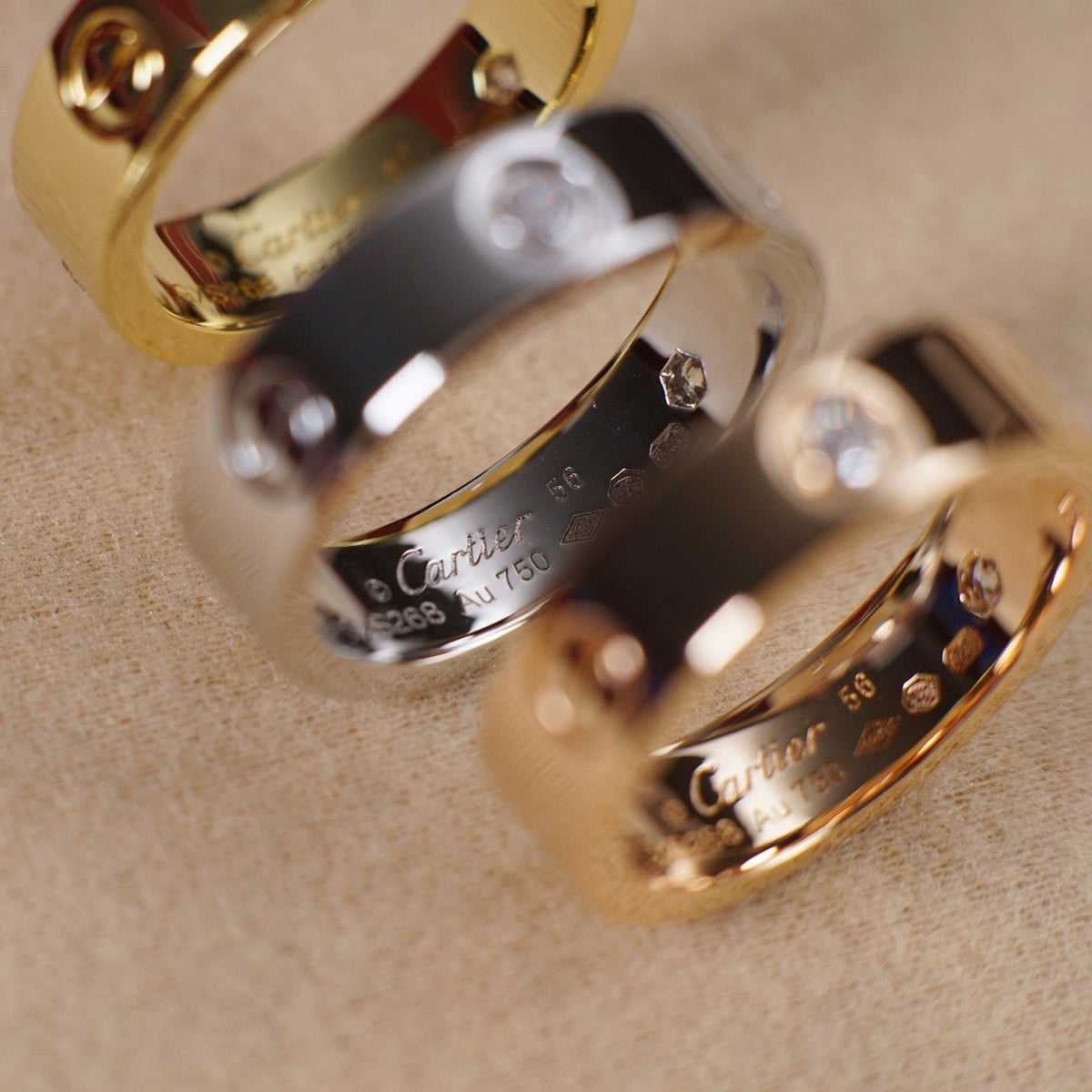 [Lora] LOVE 5.5MM 3 DIAMOND RING