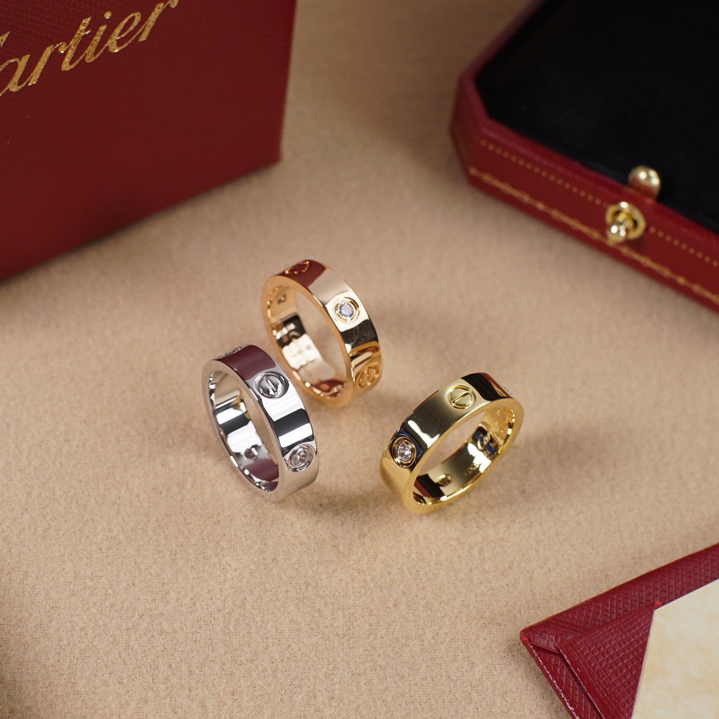 [LORA] LOVE 5.5MM 3 DIAMOND RING