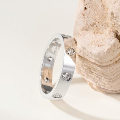[LORA] LOVE 4MM 8 DIAMOND RING