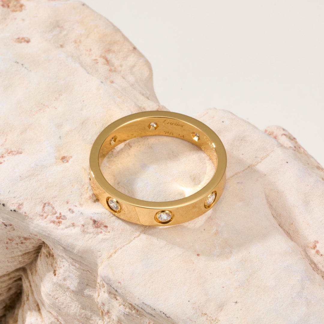 [LORA] LOVE 4MM 8 DIAMOND RING