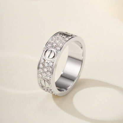 [LORA] LOVE RING 5.5MM DIAMONDS PAVED
